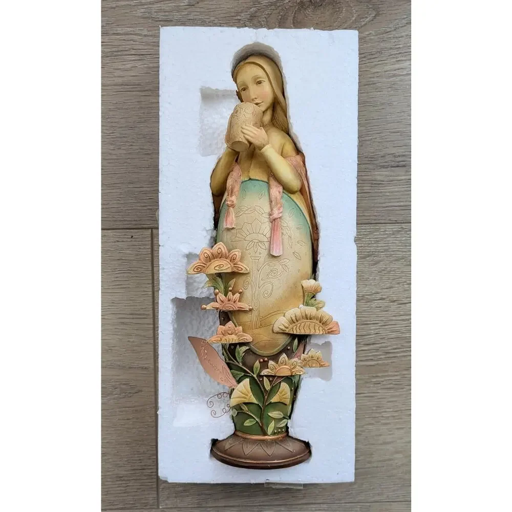 Enesco Blooming Wild Dawn Figurine Karen Hahn 2003 Floral Woman Statue NEW